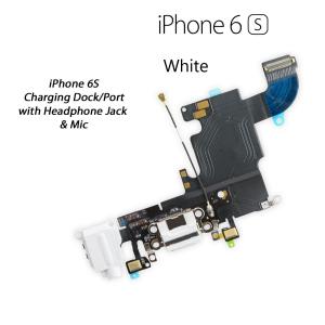 iPhone6s ドックコネクタ 充電不良 充電出来ない ライトニングコネクタ スピーカー バイブ マイク アンテナ イヤホン 交換 修理 部品 白 金