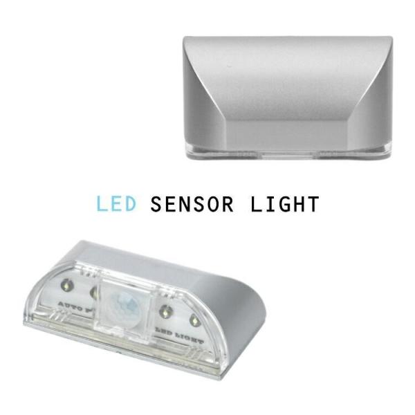 センサーライト 屋外 屋内 LED 電池式 スポットライト 人感センサー 光センサー 照明 自動点灯...