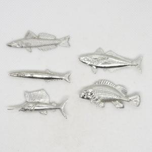 魚箸置き5個セット（ハゼ・ヒラメ・フグ・イシダイ・スズキ） : 飛鳥庵