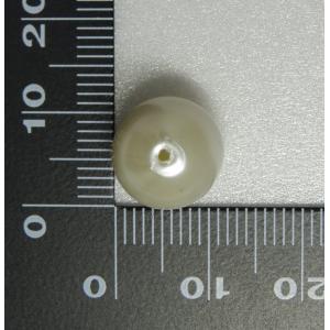 プラスチックパール通し玉ホワイト12mm3PP...の詳細画像1