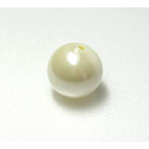 プラスチックパール通し玉ホワイト13mm3PP110113WH07
