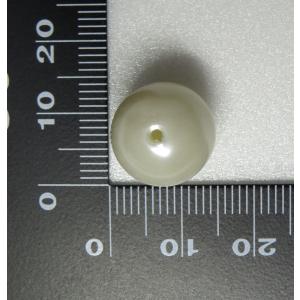 プラスチックパール通し玉ホワイト14mm3PP...の詳細画像1