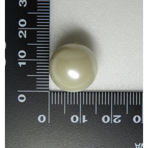 プラスチックパール通し玉ホワイト15mm3PP...の詳細画像1