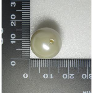 プラスチックパール通し玉ホワイト16mm3PP...の詳細画像1