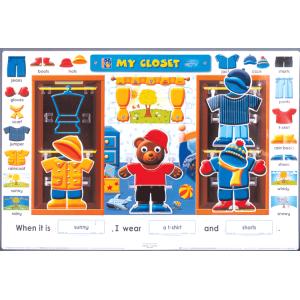 仕掛け教材：PRETEND PLAY: MY CLOSET (HANDS-ON INTERACTIVE CHART)
