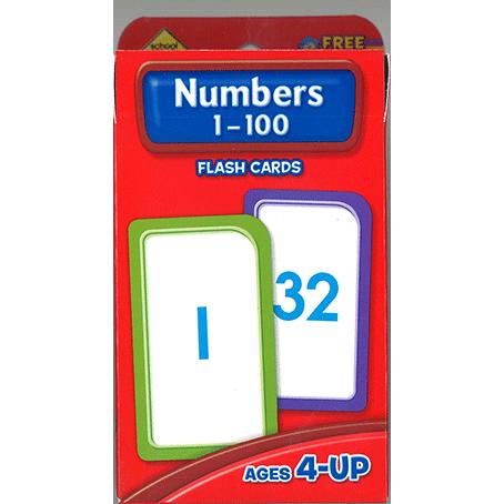 フラッシュカード：NUMBERS 1-100