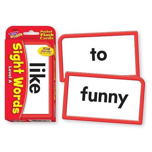 フラッシュカード：SIGHT WORDS LEVEL A／英単語サイトワード