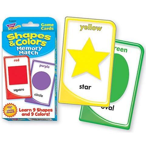 SHAPES &amp; COLORS MEMORY MATCH (T-24007)（英語で神経衰弱）
