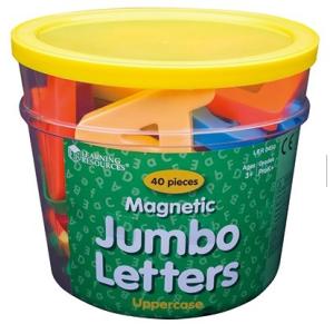 英文字グッズ：MAGNETIC JUMBO LETTERS UPPERCASE/カラフルなアルファベット大文字