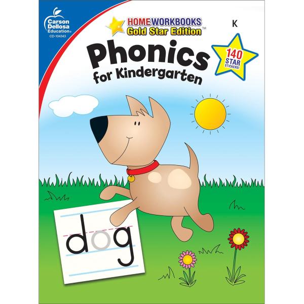 英語ワークブック：Phonics for Kindergarten: Home Workbooks ...