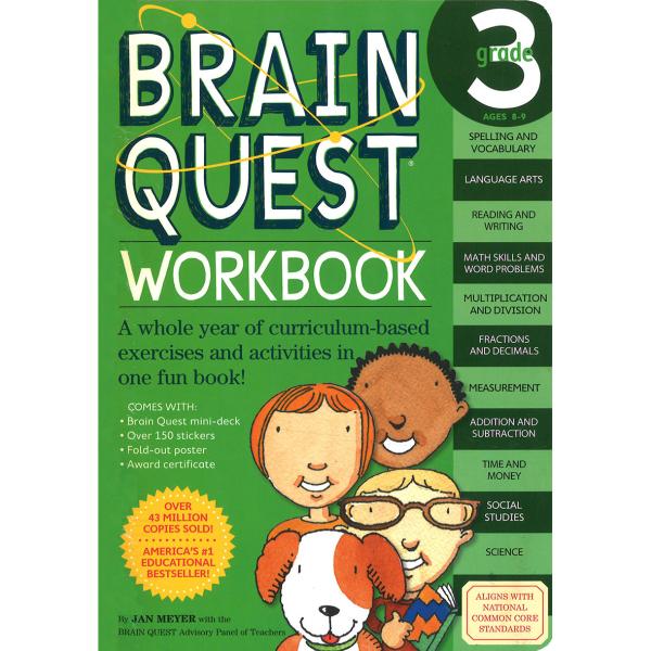 BRAIN QUEST WORKBOOK: GRADE 3/アルファベット教材/書き練習/基礎学習/...