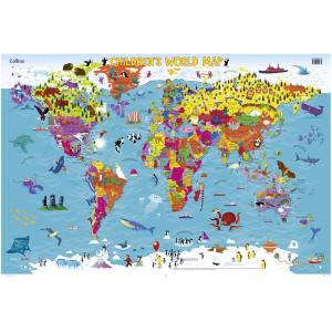 子ども用英語世界地図ポスター:COLLINS ...の詳細画像1