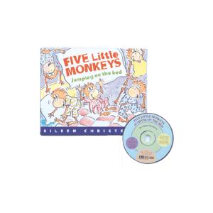 FIVE LITTLE MONKEYS JUMPING ON THE BED (CD付き絵本)/学習絵本/情操教育/読み聞かせ/名作