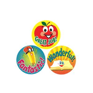 SCHOOL STINKY STICKERS (T-6418)香りつきシール/英語ステッカー/りんごの香りシール