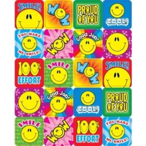 【120個】SMILE FUN/スマイルステッカー/にこちゃんシール/英語ステッカー