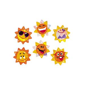 太陽のステッカー　SUNNY SMILES/英語ステッカー／おひさまシール
