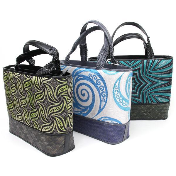 バッグ 和装 日本製 本場筑前 博多織帯地 竹 革使用 バッグ あすかや [商品番号bag1553]