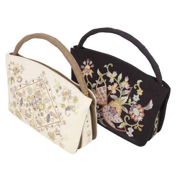 バッグ 和装 皇室ご愛用 京老舗岡重謹製 OKAJIMA シルクハンドバッグ あすかや [商品番号b...