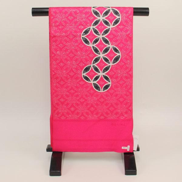 帯揚げ 振袖用 丹後ちりめん 銀通し 七宝地紋 帯揚げ あすかや [商品番号coa3243]