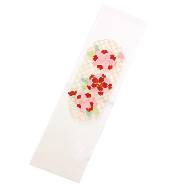 半衿 刺繍 絹交織 振袖用に あすかや [商品番号eri476]