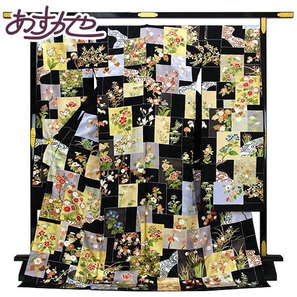 着物 名門 吉澤織物 正統派古典柄 金駒刺繍 振袖 手描き 吉澤の友禅 あすかや [商品番号fs31...