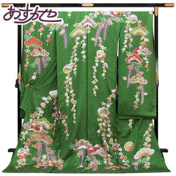 着物 友禅本振袖 京手描き 内と良 謹製 日本の絹 あすかや [商品番号fs389]