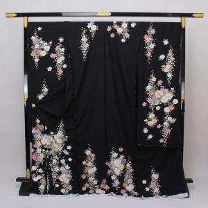 金駒刺繍　金彩　紗綾形　梅花　振袖　成人式 晴れの日 着物 041a p 豪華振袖 正統派 綸子 紗綾形地紋 金彩加工 金駒刺繍 丹後ちりめん