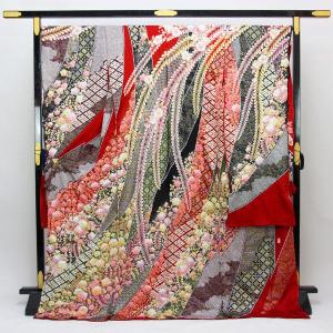 豪華振袖 正統派 綸子 紗綾形地紋 金彩加工 金駒刺繍 丹後ちりめん