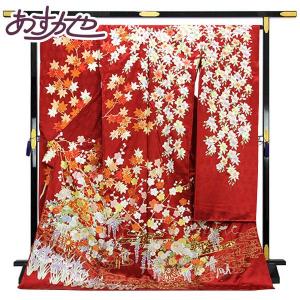 特選品 総刺繍振袖 白黒 f-244 尾峨佐染繍 桜柄 絹100％ 新品 未仕立て