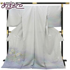 美品 辻が花 絞り 作家物落款着物“秋も冬も春も共に歩く幻の花”訪問着R+40 着物 幻の染 二代 一竹 辻が花 絞り 訪問着 落款入り あすかや [商品