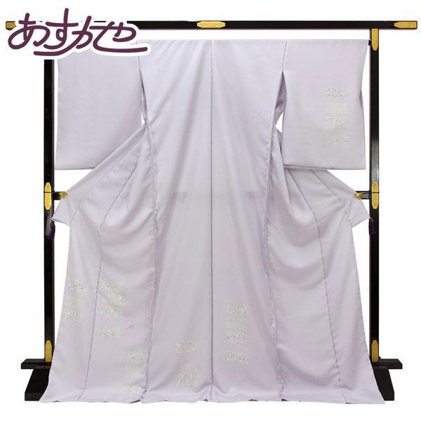 着物 京の染匠 菱健謹製 桐壺 付下げ ブランド 丹後ちりめん 手染め 色紙模様   [商品番号hm...