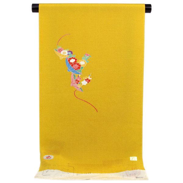 反物 浜ちりめん 本加工 小紋着尺 ジュニア用 小紋 着尺 十三参りにも あすかや [商品番号km2...