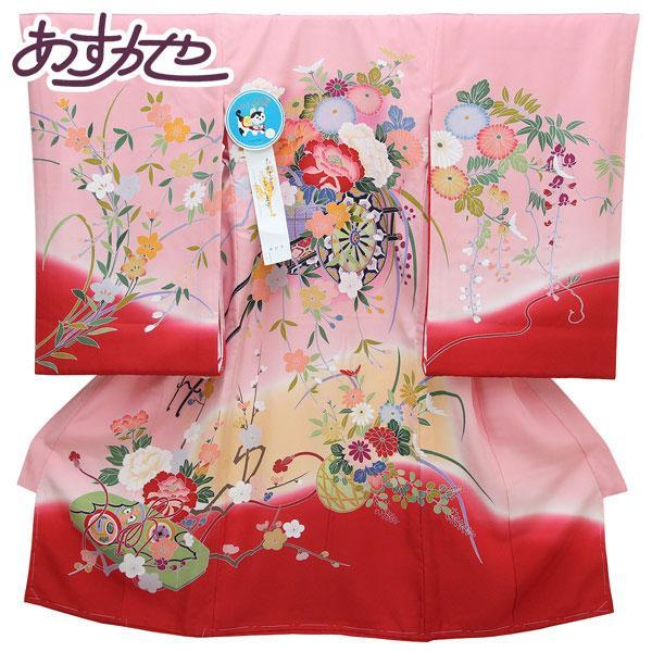 【お仕立て上がり】初着 女の子 加賀友禅調 産着 祝着 お祝い着 着物 正絹 お宮参り 赤ちゃん ベ...