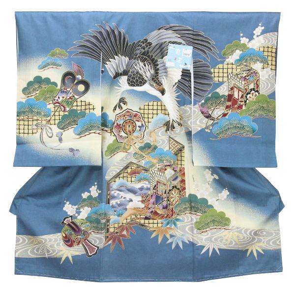 【お仕立て上がり】初着 男の子 手描き 産着 祝着 お祝い着 着物 正絹 お宮参り 赤ちゃん ベビー...