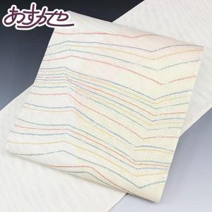 着物 帯 単衣にも 織楽浅野謹製 袋帯 西欧線描文 特選品 fo3019 あすか