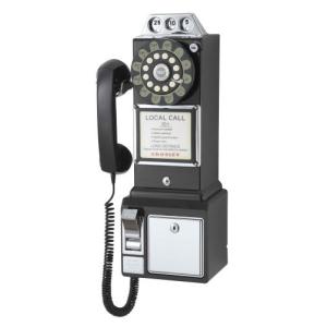 50sアメリカ公衆電話 PAY PHONE ブラック｜asunaro2store