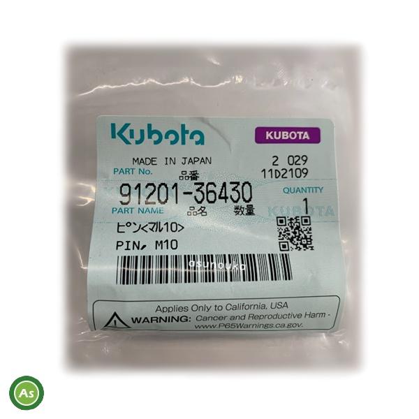 クボタ純正 管理機用 ピン(マル10) 91201-36430 + スナップピン 05525-510...
