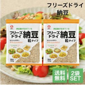 フリーズドライ 粒納豆 業務用 500g 2袋セット 旭松 乾燥 納豆 犬 ドッグ ペット フード 大豆 健康 発酵 納豆菌 長期保存 備蓄 レトルト 非常食 natto ナットウ