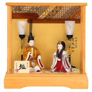 雛人形 木目込み飾り 夢ひいな 正絹 木目込み 五人友禅 コンパクト 東