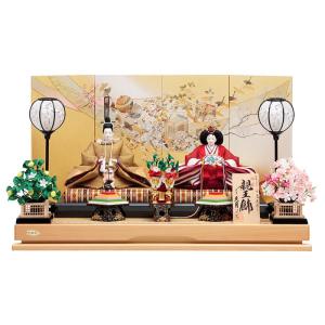 雛人形 久月 ひな人形 雛 平飾り 親王飾り 光園作 正絹有職