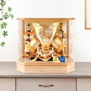 久月 五月人形 久月作 お祝い 兜飾り ケース飾り アクリルケース 5号