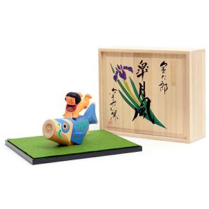 南雲作 五月人形 伊予一刀彫り 皐月風（大） 久月 【100周年記念祭】五月人形 コンパクト 金太郎 平飾り 浮世人形
