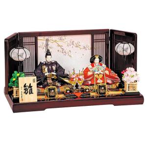 原孝洲 雛人形 コンパクト ひな人形 雛 木目込人形飾り 平飾り 親王