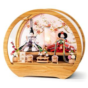 平安豊久 雛人形 ひな人形 ケース飾り コンパクト 萌花 アクリルケース