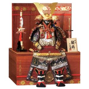 久月 五月人形 久月作 お祝い 鎧飾り 彫金仁王大鎧飾り 正絹緋縅12号