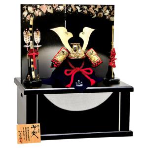 五月人形 久月 鎧平飾り 鎧飾り 平安武久作 京甲冑 本金箔押 正絹緋縅