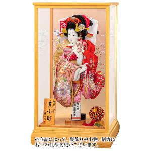 【ボーナスストア+P10%】 羽子板 平安豊久 ケース飾り 幹山作 京小町 押絵羽子板 15号 総檜造り h061-mo-102251 HI-163｜asutsuku-ningyoya