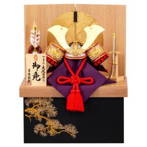 5022 五月人形 軍扇 太鼓 陣笠 コンパクト ミニチュア 三品揃い : いち