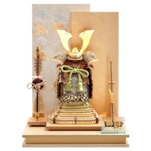 久月 五月人形 兜平飾り 兜飾り 平安武久作 京甲冑 本金箔押 正絹赤糸