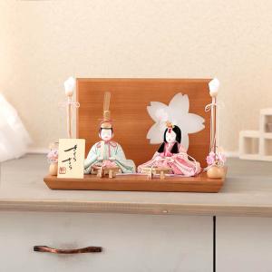 雛人形 コンパクト 一秀 ひな人形 木目込人形飾り 平飾り 親王飾り